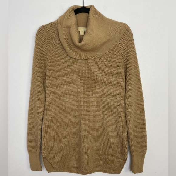 MICHAEL Michael Kors Tan Cowl Neck Sweater - Picture 2 of 7